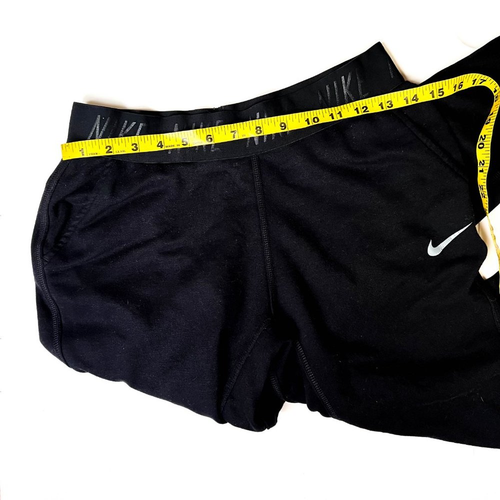NIKE black athletic pants w/pockets + elastic waist band size S - Picture 2 of 6